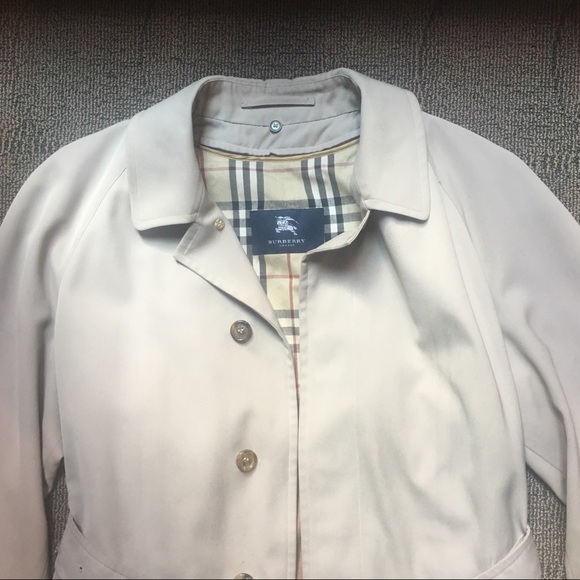 BURBERRY - Gabardine Camel hair Car Coat Tan, L - Picture 6 of 7